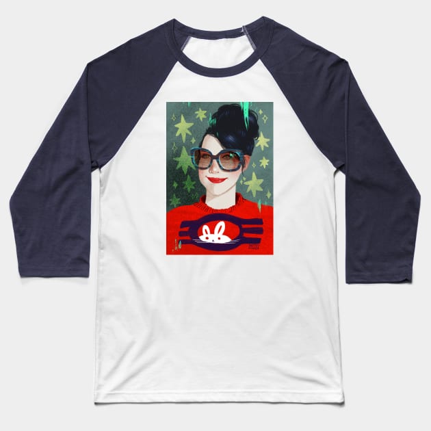 Kathleen Baseball T-Shirt by megglester